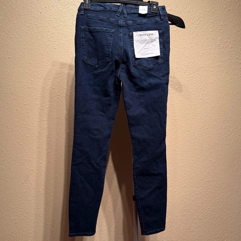 Women’s size 6/28 dark blue denim skinny stretch jeans retail $99 mid rise - Picture 8 of 11